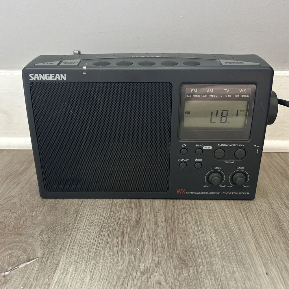 Sangean CC Radio WX AM FM Radio Weather Band Receiver Alert Plus PARTS READ